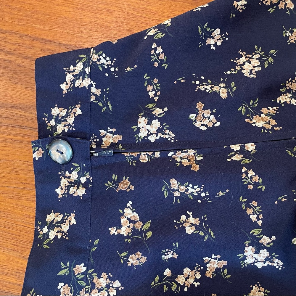 Vintage floral A line skirt
